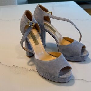 Dee Keller Women's Blue Suede Heels